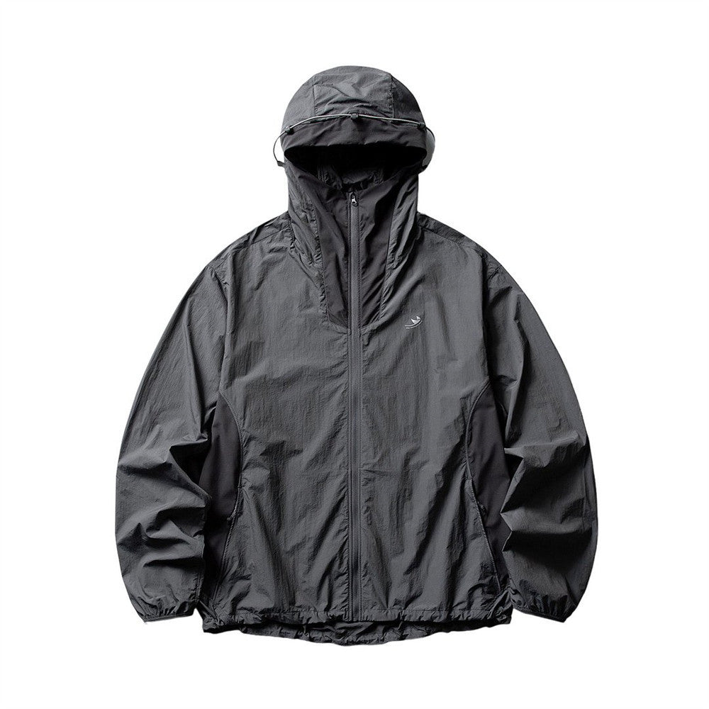 Lightweight hooded sunscreen jacket