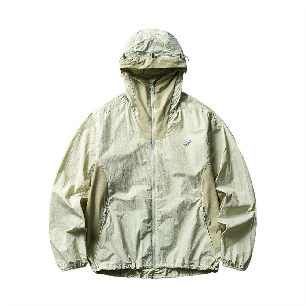 Lightweight hooded sunscreen jacket