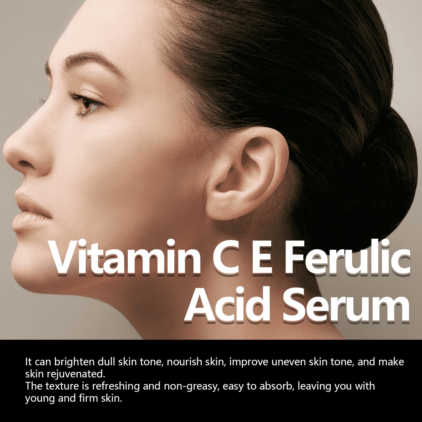 Vitamin C E Ferulic Acid Serum, Brightening and moisturizing Facial skin Essence