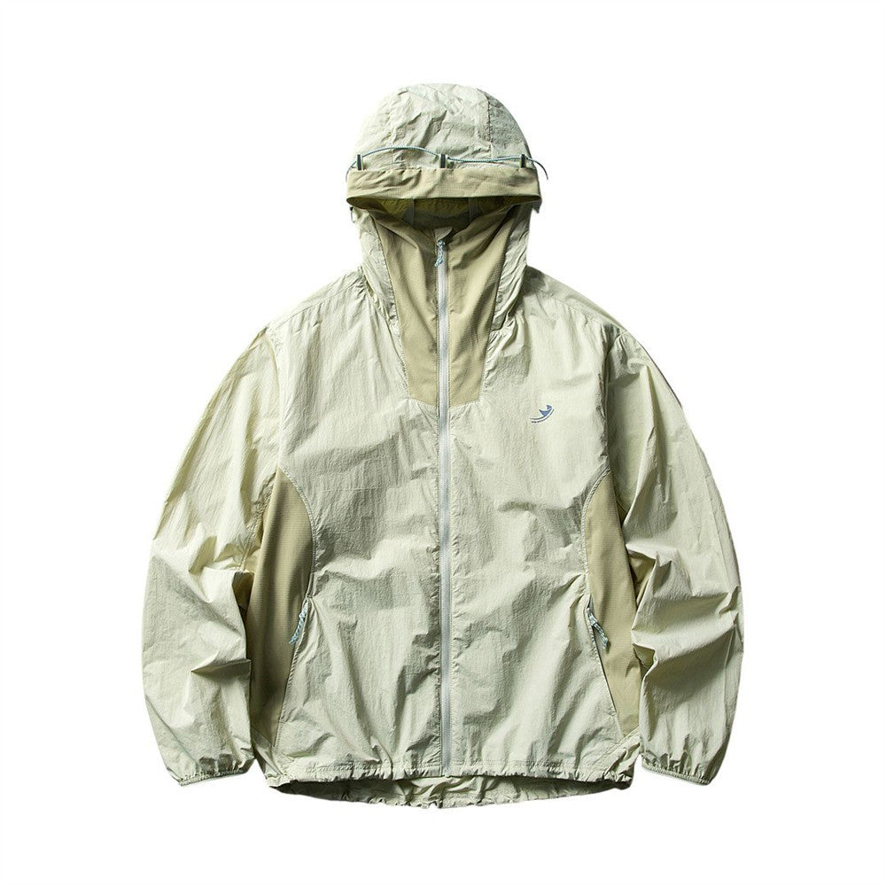 Lightweight hooded sunscreen jacket